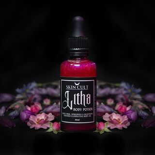 litha perfumed body oil